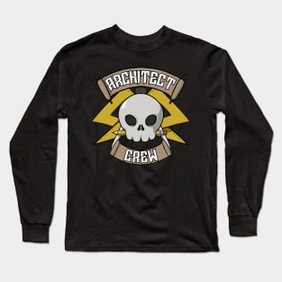 Architects crew Jolly Roger pirate flag Long Sleeve T-Shirt